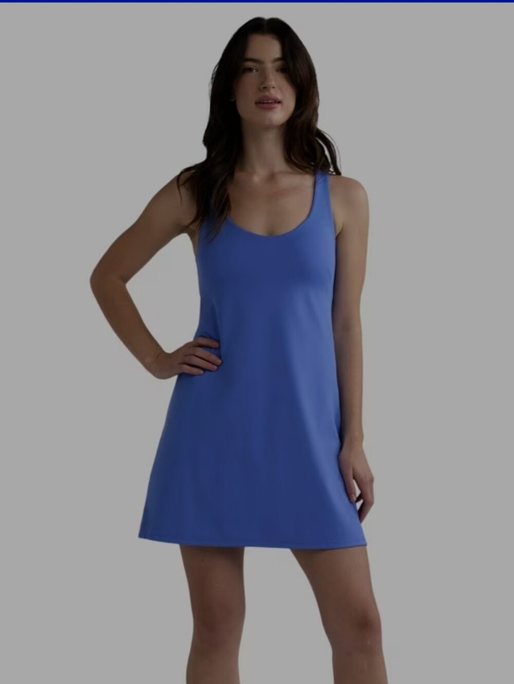 Avia Women's Perwinkle Blue Active Dress with built in bra & Shorts Size XS